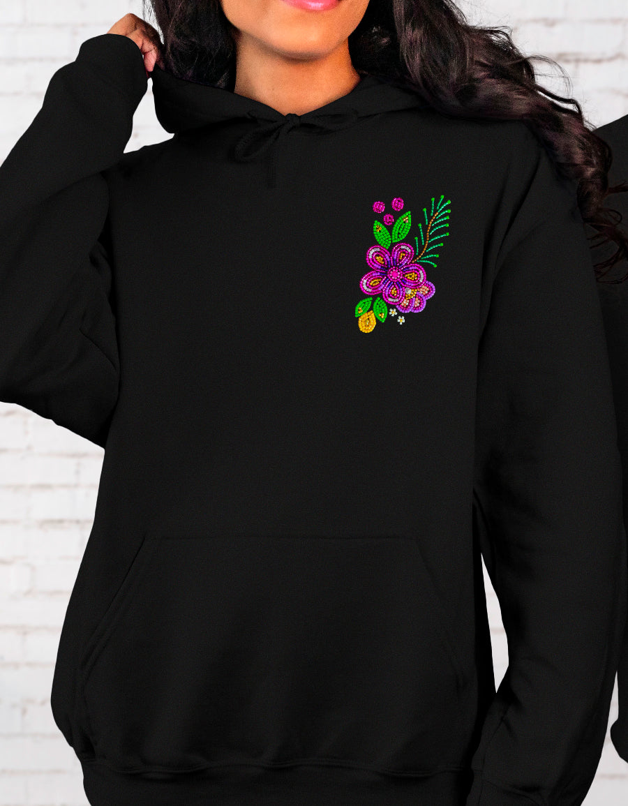 Pink beadwork hoodie