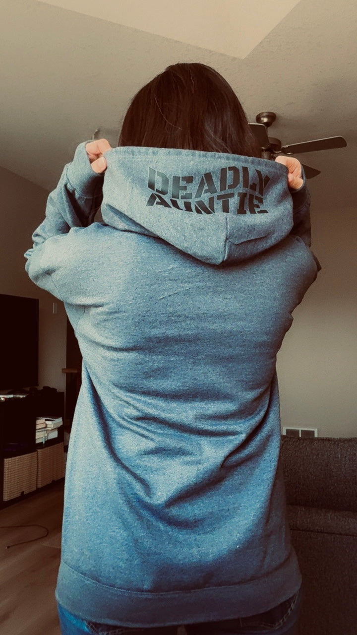 Deadly Auntie Warrior Zip-Up Hoodie