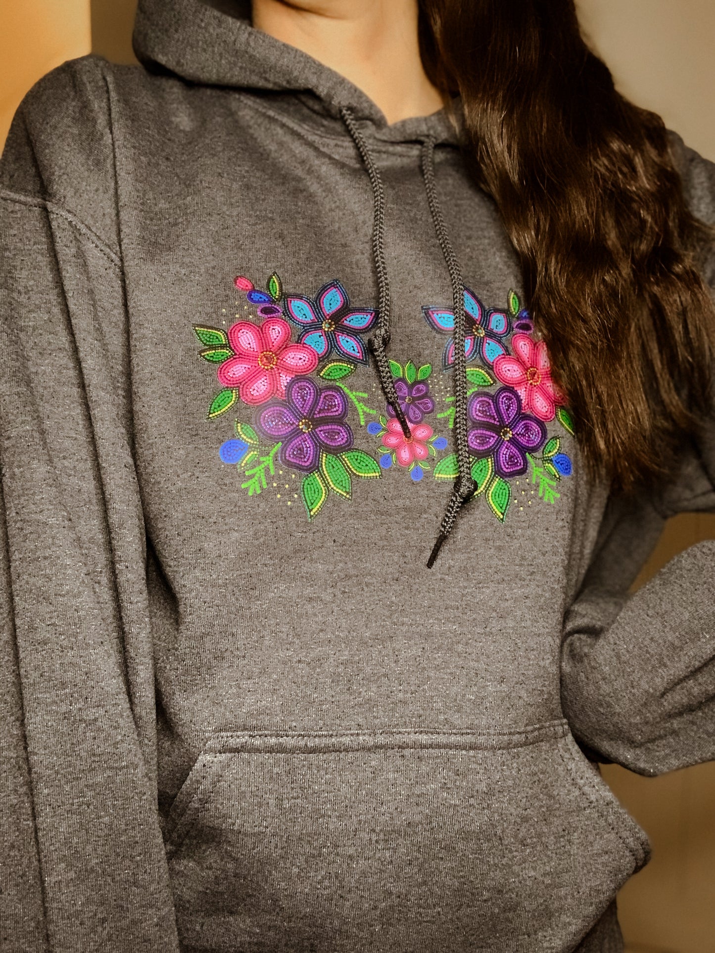Vibrant Beadwork Hoodie