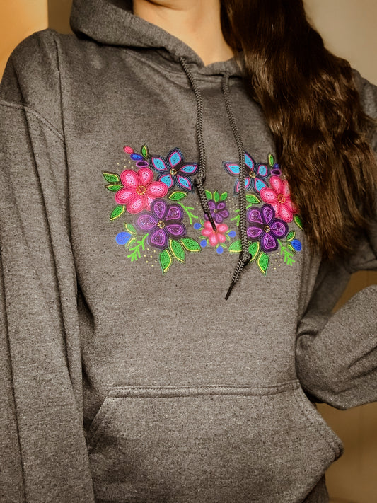 Vibrant Beadwork Hoodie